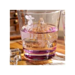 Decorated Glass Marco & Gina - Porco Rosso