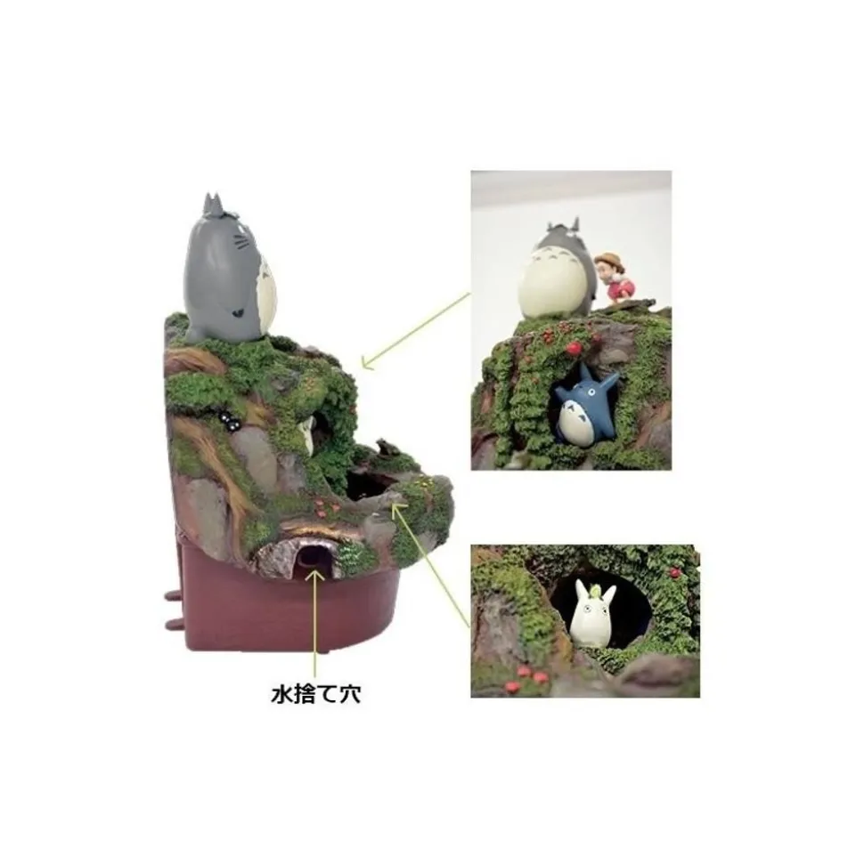 Diorama Totoro And Meil Playing By The River - My Neighbour Totoro