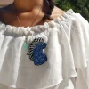 Embroidered Jewel Brooch Night Walker - Princess Mononoke