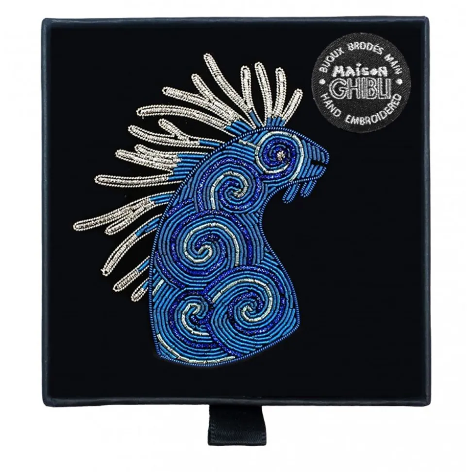 Embroidered Jewel Brooch Night Walker - Princess Mononoke