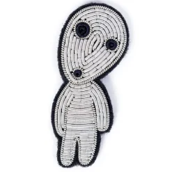 Embroidered Jewel Brooch Walking Kodama - Princess Mononoke