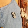 Embroidered Jewel Brooch Seated Kodama - Princess Mononoke