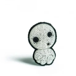 Embroidered Jewel Brooch Seated Kodama - Princess Mononoke
