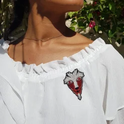 Embroidered Jewel Brooch Great Forest Spirit - Princess Mononoke