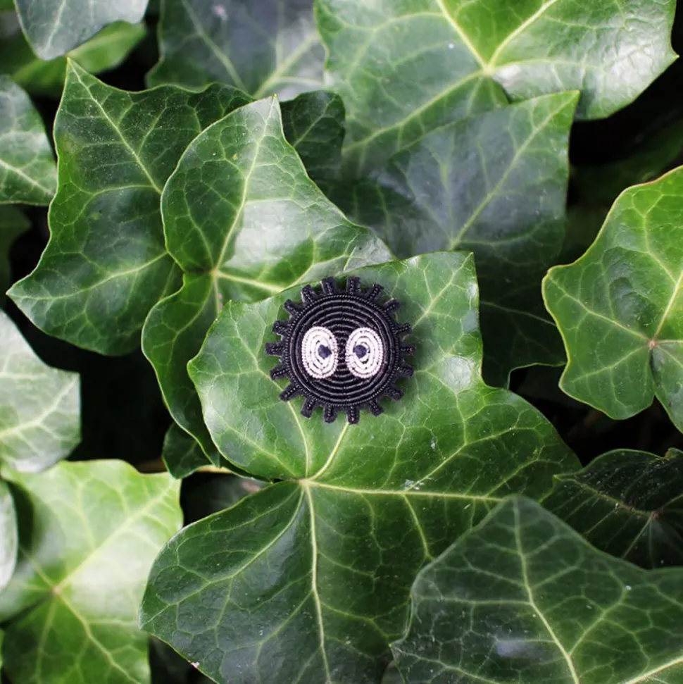 Embroidered Jewel Brooch Soot Sprite - My Neighbor Totoro