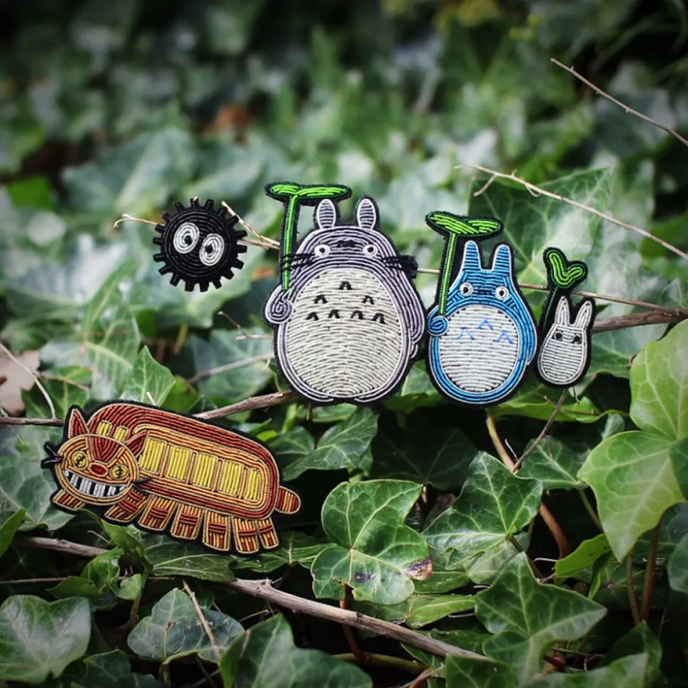 Embroidered Jewel Brooch Soot Sprite - My Neighbor Totoro