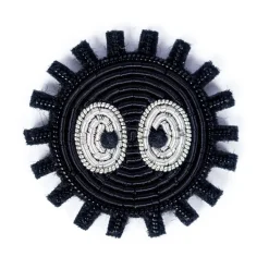 Embroidered Jewel Brooch Soot Sprite - My Neighbor Totoro