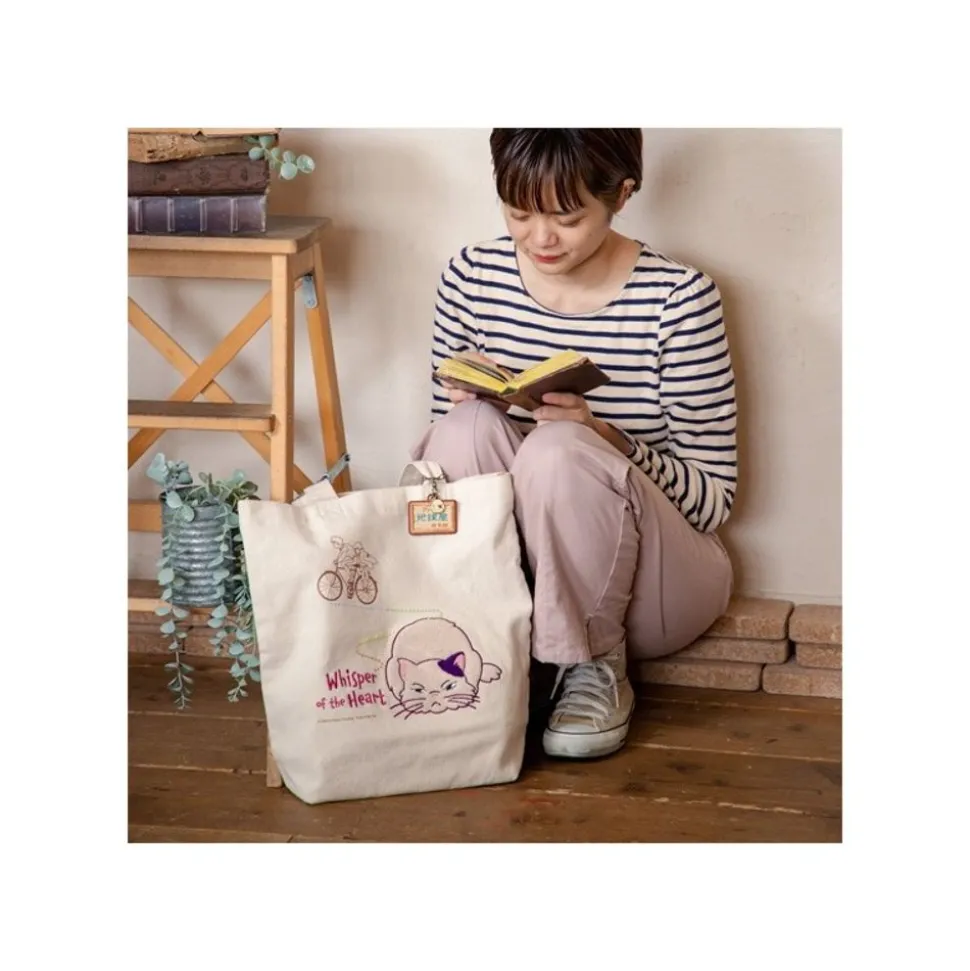 Embroidery Canvas Tote Bag The Path Of Twos - Whisper Of The Heart