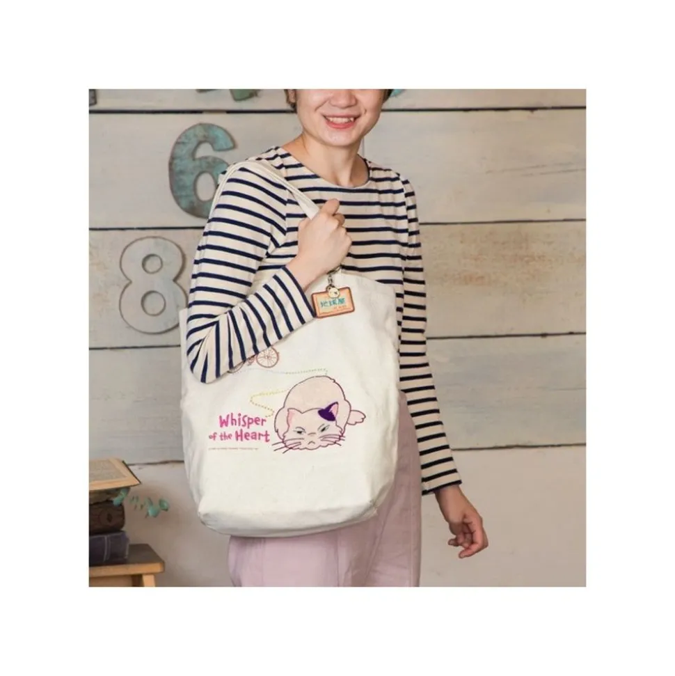 Embroidery Canvas Tote Bag The Path Of Twos - Whisper Of The Heart