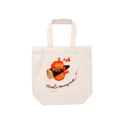 Embroidery Canvas Tote Bag Calcifer In A Hurry - Howl'S Moving Castle