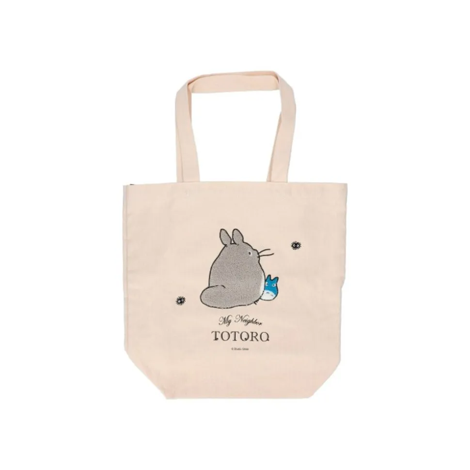 Embroidery Canvas Tote Bag Walking Away - My Neighbor Totoro