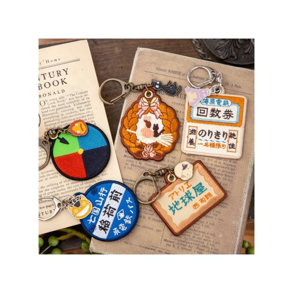 Embroidery Keychain Bus Stop - My Neighbor Totoro