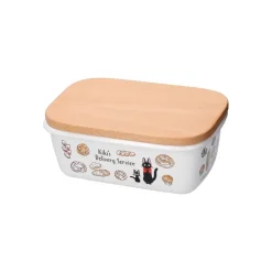 Enamel Butter Dish With Wooden Lid Viennese Pastries 500Ml - Kiki'S D