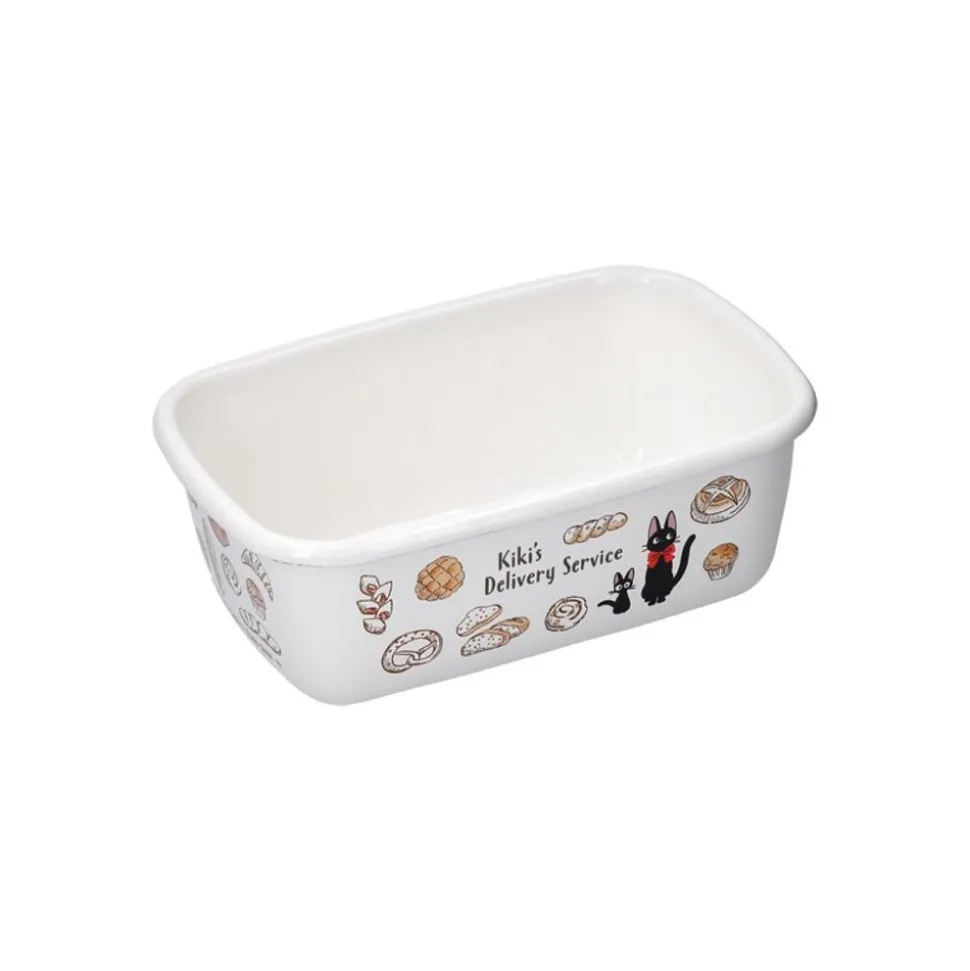 Enamel Butter Dish With Wooden Lid Viennese Pastries 500Ml - Kiki'S D