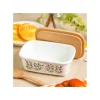 Enamel Butter Dish With Wooden Lid Soot Sprites 500Ml - My Neighbor T