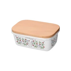 Enamel Butter Dish With Wooden Lid Soot Sprites 500Ml - My Neighbor T