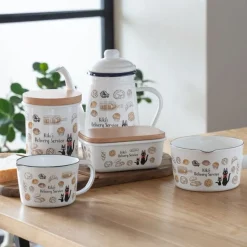 Enamel Measuring Cup Viennese Pastries 450Ml - Kiki'S Delivery Servic