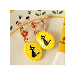 Fancy Yellow Earrings With Clips Jiji - Kiki'S Delivery Service