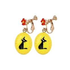 Fancy Yellow Earrings With Clips Jiji - Kiki'S Delivery Service