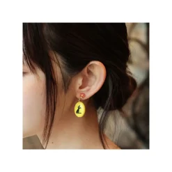 Fancy Yellow Earrings With Clips Jiji - Kiki'S Delivery Service