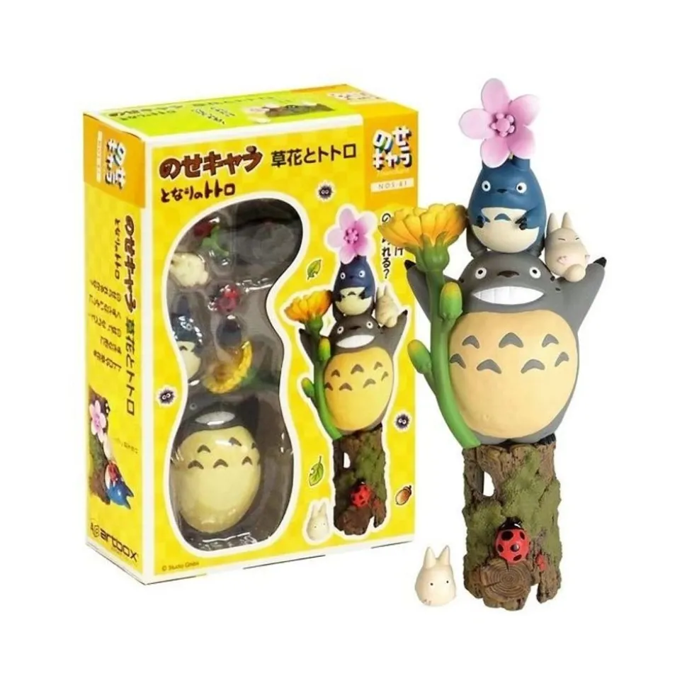 Figurines Set Totoro Flowers - My Neighbor Totoro