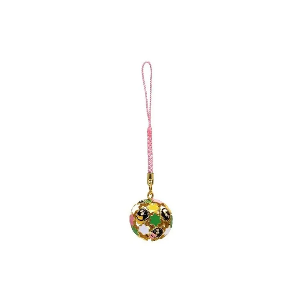 Golden Ring Bell With Strap Soot Sprites And Candy - Spirited Away