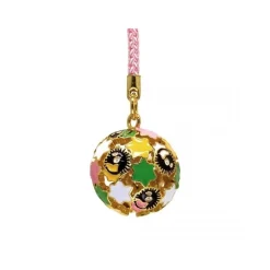 Golden Ring Bell With Strap Soot Sprites And Candy - Spirited Away