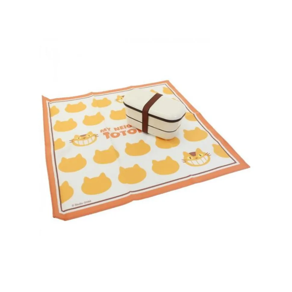 Handkerchief Catbus Silhouette 43 X 43 Cm - My Neighbor Totoro