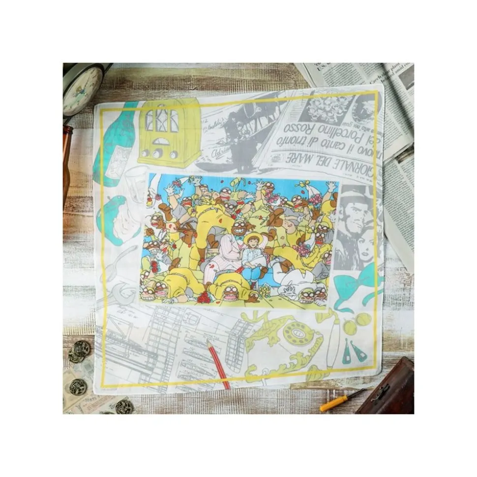 Handkerchief Souvenir Photo 53X53Cm - Porco Rosso