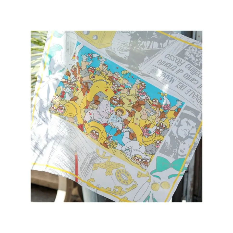 Handkerchief Souvenir Photo 53X53Cm - Porco Rosso