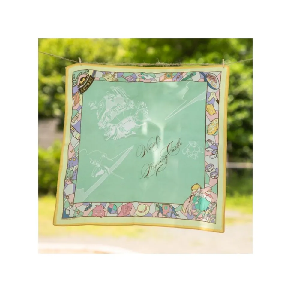 Handkerchiefs Deep Green Wind Path - Howl'S Moving Castle