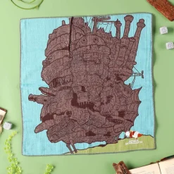 Imabari Handkerchief Hauru'S Castle 40X40 Cm - Howl'S Movingcastle