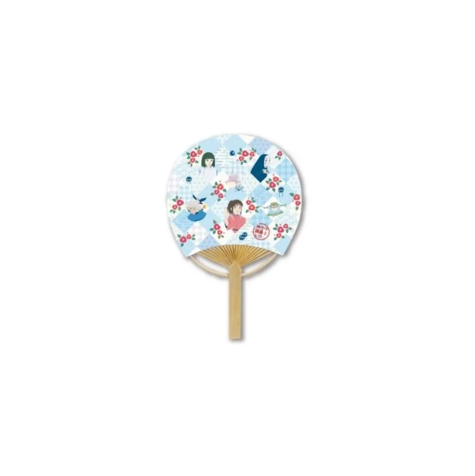 Japanese Bamboo Fan Diamond Check - Spirited Away
