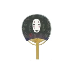 Japanese Bamboo Fan No Face And Signboard - Spirited Away