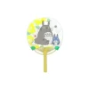Japanese Bamboo Fan Totoro & Sunflower - My Neighbor Totoro