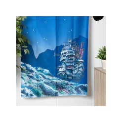Japanese Curtain Moonlit Night - Howl'S Moving Castle