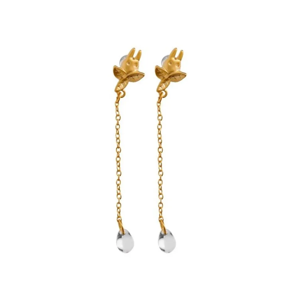 Jewel Earring Totoro White Drop - My Neighbor Totoro