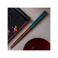 Lacquered Chopsticks 21Cm Sketches Deep Green - My Neighbor Totoro