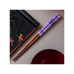 Lacquered Chopsticks 21Cm Sketches Purple - Kiki'S Delivery Service
