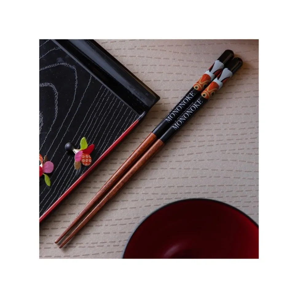 Lacquered Chopsticks 21Cm San'S Mask - Princess Mononoke