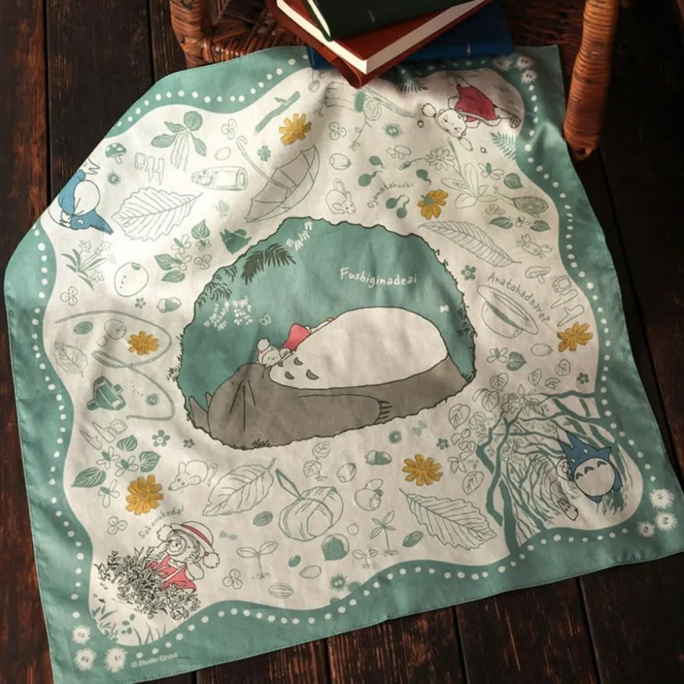Large Handkerchief Mysterious Encounter 53X53 Cm - My Neighbour Totor