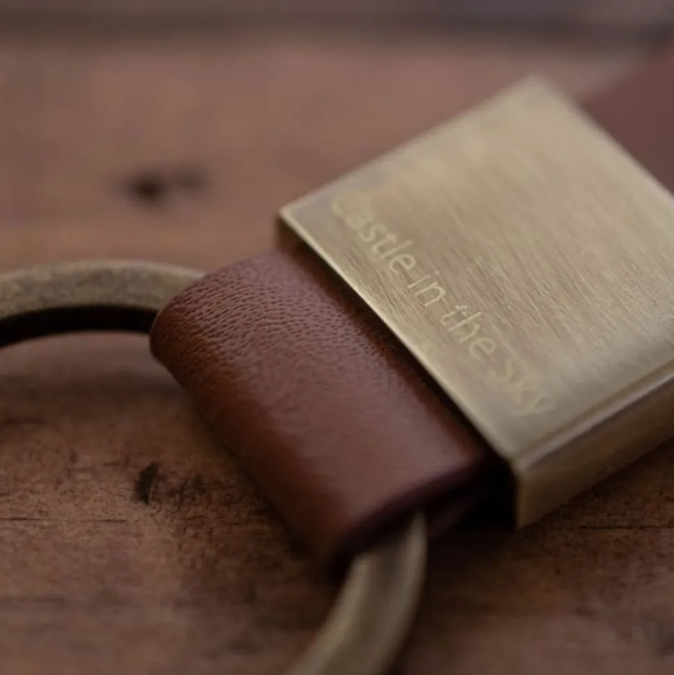 Leather Key Chain Robot - Castle In The Sky