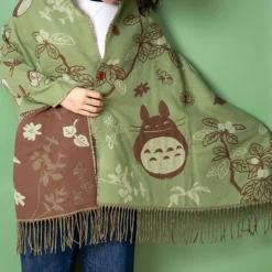 Light Green Stole Totoro & Catbus - My Neighbor Totoro
