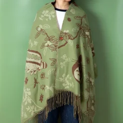 Light Green Stole Totoro & Catbus - My Neighbor Totoro