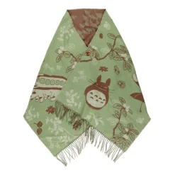 Light Green Stole Totoro & Catbus - My Neighbor Totoro