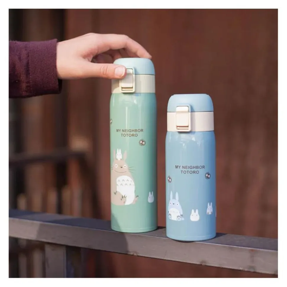 Mat Light Green Thermos Bottle 480Ml - My Neighbor Totoro