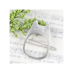 Metal Hair Clip White Totoro - My Neighbor Totoro