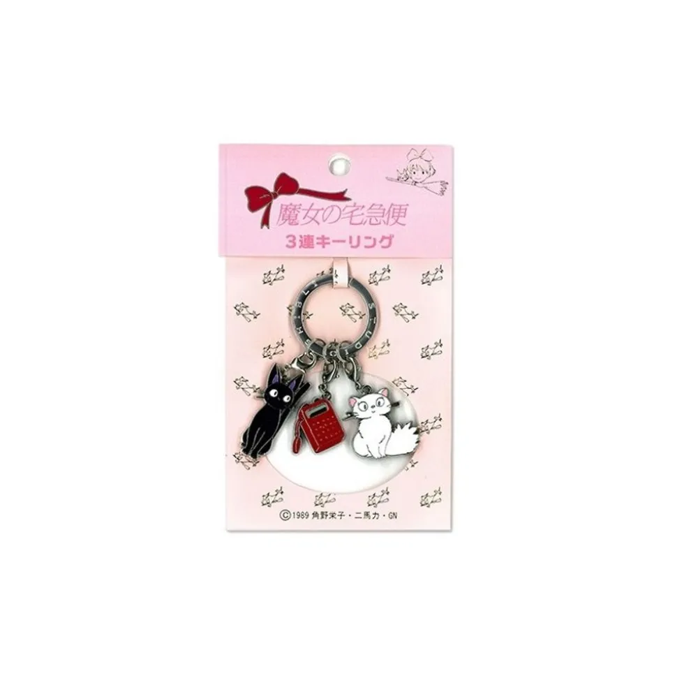 Metal Key Chain Kiki 3 Characters - Kiki'S Delivery Service
