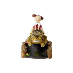 Mini Figure Mei And Cat Bus Wooden House - My Neighbor Totoro