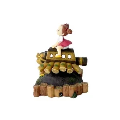 Mini Figure Mei And Cat Bus Wooden House - My Neighbor Totoro